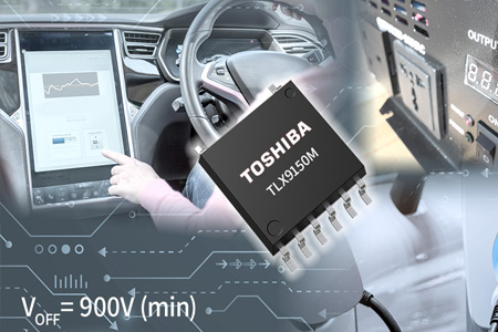 Toshiba Releases Automotive Photorelay with Output Withstand Voltage of 900V, Housed in a Small Package